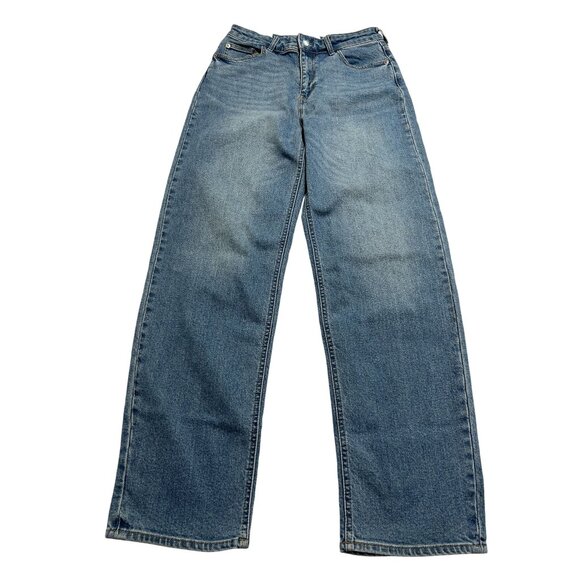 H&M Tapered High Waist Jeans in Blue - Picture 1 of 3